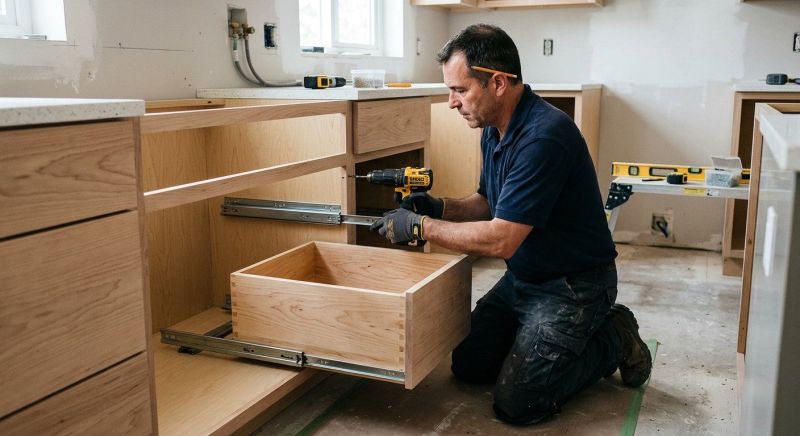 Wood Cabinet Installation in Bloomington, IN